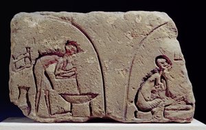 Relief de préparation de nourriture, Amarna, 14ème siècle av. J.-C.